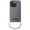 Image de Karl Lagerfeld KLHCP14LSACKLHPG iPhone 14 Pro 6.1" srebrny/argent hardcase Saffiano Monogram Chain (Apple iPhone 14 Pro), Coque pour téléphone portable, Argent