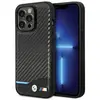 Image de BMW Étui BMHCP13X22NBCK iPhone 13 Pro Max 6.7" czarny/black hardcase Leather Carbon (Apple iPhone 13 Pro Max), Coque pour téléphone portable, Noir