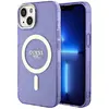 Image de Guess GUHMP14MHCMCGU iPhone 14 Plus 6.7" pourpre/pourpre hardcase paillettes or MagSafe (Apple iPhone 14 Plus, Apple iPhone 15 Plus), Coque pour téléphone portable, Transparent