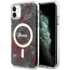Image de Guess GUHMN61HCFWSA iPhone 11 / Xr 6.1" zielony/khaki hardcase Flower MagSafe (Apple iPhone 11, Apple iPhone XR), Coque pour téléphone portable, Vert