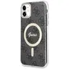 Image de Guess GUHMN61H4STK iPhone 11 6.1" noir/black hardcase 4G MagSafe (Apple iPhone 11), Coque pour téléphone portable, Noir