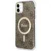 Image de Guess GUHMN61H4STW iPhone 11 6.1" marron/brun hardcase 4G MagSafe (Apple iPhone 11), Coque pour téléphone portable, Marron