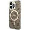 Image de Guess GUHMP14LH4STW iPhone 14 Pro 6.1" marron/brun hardcase 4G MagSafe (Apple iPhone 14 Pro), Coque pour téléphone portable, Marron