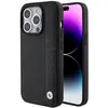 Image de BMW BMHCP15L22RDPK iPhone 15 Pro 6.1" czarny/black étui rigide en cuir texturé et à rayures (Apple iPhone 15 Pro), Coque pour téléphone portable, Noir