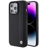 Image de BMW BMHCP15X22RDPK iPhone 15 Pro Max 6.7" czarny/black étui rigide en cuir texturé et à rayures (Apple iPhone 15 Pro Max), Coque pour téléphone portable, Noir
