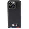 Image de BMW BMHCP15L22PTDK iPhone 15 Pro 6.1" czarny/black Tampon en cuir tricolore (Apple iPhone 15 Pro), Coque pour téléphone portable, Noir