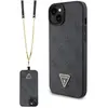 Image de Guess PU Leather Metal Logo Strass Crossbody Case pour Apple iPhone 15 - noir (Apple iPhone 13, Apple iPhone 14, Apple iPhone 15), Coque pour téléphone portable, Noir