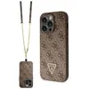 Image de Guess GUHCP14LP4TDSCPW iPhone 14 Pro 6.1" br zowy/brown hardcase Crossbody 4G Metal Logo (Apple iPhone 14 Pro), Coque pour téléphone portable, Marron