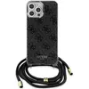 Image de Guess IML 4G étui à bandoulière pour Apple iPhone 15 Pro - noir (Apple iPhone 15 Pro), Coque pour téléphone portable, Noir