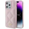 Image de Guess GUHCP15LPSQSQSP iPhone 15 Pro 6.1" ró owy/rose hardcase Quilted Metal Logo (Apple iPhone 15 Pro), Coque pour téléphone portable, Rose
