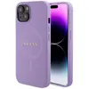 Image de Guess GUHMP15SPSAHMCU iPhone 15 6.1" fioletowy/pourpre hardcase Saffiano MagSafe (Apple iPhone 13, Apple iPhone 14, Apple iPhone 15), Coque pour téléphone portable, Violet