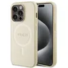 Image de Coque pour iPhone 15 Pro Max - Guess Saffiano MagSafe (GUHMP15XPSAHAHMCB) - Or