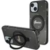 Image de Guess GUHMP15MHRSGSK iPhone 15 Plus 6.7" czarny/black hardcase Ring Stand Script Glitter MagSafe (Apple iPhone 15 Plus), Coque pour téléphone portable, Noir