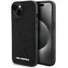 Image de Karl Lagerfeld KLHCP15SPQKPMK étui rigide pour iPhone 15 6.1" czarny/black Motif K matelassé (Apple iPhone 15), Coque pour téléphone portable, Noir