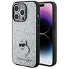 Image de Karl Lagerfeld KLHCP15XGCNPSG iPhone 15 Pro Max 6.7" srebrny/argent hardcase fixe paillettes Choupette (Apple iPhone 15 Pro Max), Coque pour téléphone portable, Argent