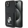 Image de Karl Lagerfeld KLHCP15SSAPKCNPK iPhone 15 6.1" czarny/black hardcase Saffiano Cardslot Karl&Choupett (Apple iPhone 13, Apple iPhone 14, Apple iPhone 15), Coque pour téléphone portable, Noir