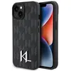Image de Karl Lagerfeld KLHCP15SPKLPKLK iPhone 15 6.1" czarny/black hardcase cuir Monogram Hot Stamp Metal (Apple iPhone 13, Apple iPhone 14, Apple iPhone 15), Coque pour téléphone portable, Noir