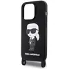 Image de Karl Lagerfeld KLHCP15XSCBSKNK iPhone 15 Pro Max 6.7" étui rigide czarny/black Crossbody Silicone Ikoni (Apple iPhone 15 Pro Max), Coque pour téléphone portable, Noir