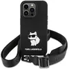 Image de Karl Lagerfeld KLHCP15SSCBSCNK iPhone 15 6.1" étui rigide czarny/black Crossbody Silicone Choupette (Apple iPhone 13, Apple iPhone 14, Apple iPhone 15), Coque pour téléphone portable, Noir