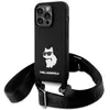 Image de Karl Lagerfeld KLHCP15XSCBSCNK iPhone 15 Pro Max 6.7" étui rigide czarny/black Crossbody Silicone Choup (Apple iPhone 15 Pro Max), Coque pour téléphone portable, Noir