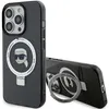 Image de Coque pour iPhone 15 Pro - Karl Lagerfeld Hardcase Ring Stand MagSafe (KLHMP15LHHMRSKKHK) - Karl Head