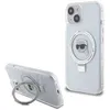 Image de Coque pour iPhone 15 / iPhone 14 / iPhone 13 - Karl Lagerfeld Hardcase Ring Stand MagSafe (KLHMP15SHMRSKHH) - Tête de Karl blanche