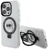 Image de Coque MagSafe pour iPhone 15 Pro avec Anneau Karl Head Karl Lagerfeld Blanc