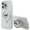 Image de Karl Lagerfeld KLHMP15LHMRSCHH iPhone 15 Pro 6.1" bia y/white hardcase Ring Stand Choupette Head Mag (Apple iPhone 15 Pro), Coque pour téléphone portable, Blanc