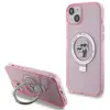 Image de Karl Lagerfeld KLHMP15SHMRSKCP iPhone 15 6.1" ró owy/pink hardcase Ring Stand Karl&Choupettte MagSaf (Apple iPhone 13, Apple iPhone 14, Apple iPhone 15), Coque pour téléphone portable, Pink, Rose