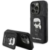 Image de Karl Lagerfeld KLHCP15XSAKKNSCK iPhone 15 Pro Max 6.7" czarny/black hardcase Saffiano Cardslots and (Apple iPhone 15 Pro Max), Coque pour téléphone portable, Noir