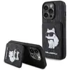 Image de Karl Lagerfeld KLHCP15LSAKCNSCK iPhone 15 Pro 6.1" czarny/black hardcase Saffiano Cardslots and Stan (Apple iPhone 15 Pro), Coque pour téléphone portable, Noir