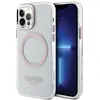 Image de Guess GUHMP12MHTRMP iPhone 12/12 Pro 6.1" ró owy/rose hard case Metal Outline Magsafe (Apple iPhone 12), Coque pour téléphone portable, Rose, Transparent, Pink