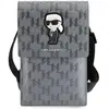 Image de Karl Lagerfeld Torebka KLWBSAKHPKG srebrny/argenté Monogram Saffiano Ikonik (Apple iPhone 12, Apple iPhone 12 mini, Apple iPhone 12 Pro, Apple iPhone 13, Apple iPhone 13 mini, Apple iPhone 13 Pro), Coque pour téléphone portable, Argent
