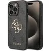 Image de Guess PU 4G Métal Logo Case pour Apple iPhone 15 Pro Max - noir (Apple iPhone 15 Pro Max), Coque pour téléphone portable, Noir, Gris
