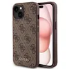 Image de Coque pour iPhone 15 Plus / iPhone 14 Plus - Guess Hardcase 4G Logo Métal Doré (GUHCP15MG4GFBR) - Marron