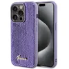 Image de Coque pour iPhone 15 Pro - Guess Sequin Script Metal (GUHCP15LPSFDGSU) - Violet