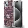 Image de Hello Kitty HKHCP15SHDGPTP iPhone 15 6.1" ró owy/pink hardcase IML Tags Graffiti (Apple iPhone 15), Coque pour téléphone portable, Pink