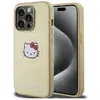 Image de Hello Kitty HKHMP13LPGHCKD iPhone 13 Pro / 13 6.1" z oty/gold hardcase cuir Kitty Head MagSafe (Apple iPhone 13 Pro), Coque pour téléphone portable, Or