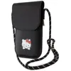 Image de Hello Kitty PU Smooth Leather Crossbody Case - noir, Bandoulière pour smartphone, Noir