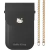 Image de Hello Kitty PU Grained Leather Crossbody Case - noir (Apple iPhone 16), Coque pour téléphone portable, Noir