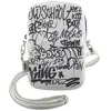 Image de Hello Kitty Torebka HKPBPDGPHE bia y/white Graffiti Kitty Head (Apple iPhone 16), Coque pour téléphone portable, Blanc