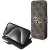 Image de Guess GUBKP15L4GMGBR iPhone 15 Pro 6.1" br zowy/book book 4G Métal Logo (Apple iPhone 15 Pro), Coque pour téléphone portable, Marron
