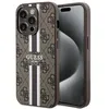 Image de Coque pour iPhone 15 Pro - Guess Hardcase 4G Rayures Imprimées MagSafe (GUHMP15LP4RPSW) - Marron