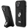 Image de Karl Lagerfeld KLHCP15SGSAKCPK iPhone 15 6.1" czarny/black hardcase Gripstand Saffiano Karl&Choupett (Apple iPhone 15), Coque pour téléphone portable, Noir