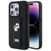 Image de Karl Lagerfeld KLHCP15LGSAKCPK iPhone 15 Pro 6.1" czarny/black hardcase Gripstand Saffiano Karl&Chou (Apple iPhone 15 Pro), Coque pour téléphone portable, Noir