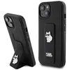 Image de Karl Lagerfeld KLHCP15SGSACHPK iPhone 15 6.1" czarny/black hardcase Gripstand Saffiano Choupette Pin (Apple iPhone 15), Coque pour téléphone portable, Noir