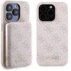 Image de Guess Bundle Pack MagSafe 4G Metal Gold Logo - Ensemble coque + Power Bank 5000mAh MagSafe iPhone 15 Pro (rose)