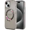 Image de Guess GUHMP15SHFWFCK iPhone 15 / 14 / 13 6.1" czarny/black hardcase IML Flowers Wreatch MagSafe (Apple iPhone 15), Coque pour téléphone portable, Noir