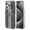 Image de Guess GUHCP15LH4PSEGK iPhone 15 Pro 6.1" czarny/black hardcase IML 4G Gold Stripe (Apple iPhone 15 Pro), Coque pour téléphone portable, Noir, Or
