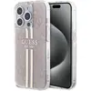 Image de Guess GUHCP15LH4PSEGP iPhone 15 Pro 6.1" ró owy/pink hardcase IML 4G Gold Stripe (Apple iPhone 15 Pro), Coque pour téléphone portable, Pink